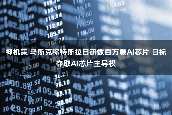 神机策 马斯克称特斯拉自研数百万颗AI芯片 目标夺取AI芯片主导权